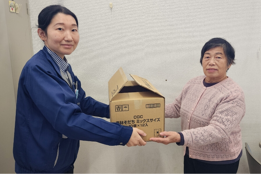 こども食堂様に提供している写真